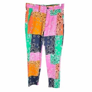 Sun + Stone Multicolor Patchwork Pants